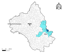 Mostuéjouls dans le canton de Tarn et Causses en 2020.