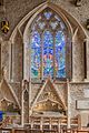 The Parish Church of St Thomas the Martyr – one of the windows with stained glass