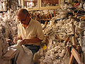 Travail de l’albâtre gypseux à Volterra, enToscane