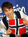 Alexander Rybak, pemenang kontes tahun 2009 untuk Norwegia.