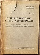 O kulcie jednostki i jego następstwach (Warszawa, 1956)[a]