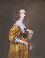 Mary Villiers, Lady Herbert of Shurland, circa 1636, by Anthony van Dyck.
