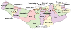 Counties of Mazandaran Province