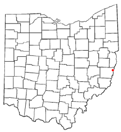 Location of Brookside, Ohio