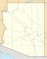 Lagekarte von Arizona in den USA