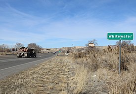 Looking north along U.S. Highway 50 in Whitewater