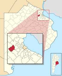 Partido di General Rodríguez – Mappa