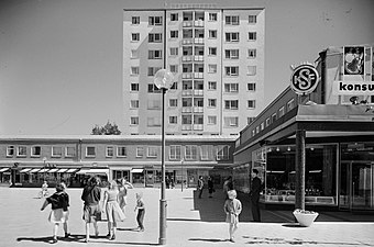 Bagarmossens centrum på 1950-talet