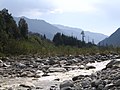 River Beas and mountains as seen from Va