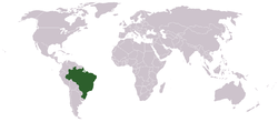 Localização do Brasil no mundo