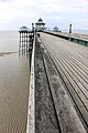 South side view of the pier at low tide.