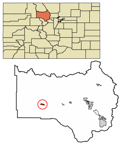 Location of Kremmling in Grand County, Colorado.