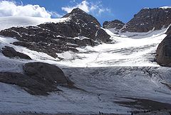 マルモラーダ（Marmolada）の氷河