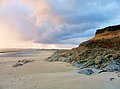 La plage de Penhors près de l'étang de Gourinet.