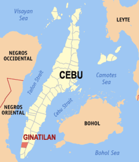 Ginatilan na Cebu Coordenadas : 9°36'N, 123°21'E