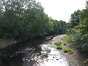 River Wharfe from Linton Bridge 53°54′47.53″N 1°24′38.92″W﻿ / ﻿53.9132028°N 1.4108111°W﻿ / 53.9132028; -1.4108111