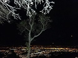 Nighttime view of Santa Ana, Costa Rica