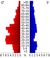 Bevolkingspiramide Jones County