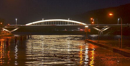 Grenzbrücke von der Schleuse aus gesehen