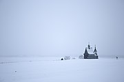 La chapelle en hiver.