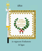 Drapeau modèle de 1814 (avers).