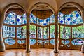 Stained glass noblefloor of Casa Batlló