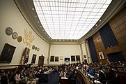 Sala de reunião de uma comissão do congresso.