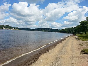 La plage de Fougères en 2016.