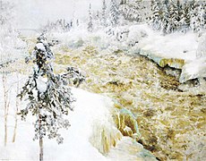 Akseli Gallen-Kallela, Imatra en hiver, 1893.