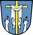 Oberammergau (Passionskreuz und zwei Schwurhände)