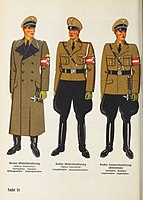 1944年のナチ党手引書に掲載された、ヒトラーユーゲント指導者クラスの勤務服。