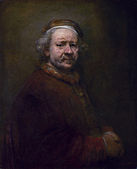 Self-portrait at the age of 63, dated 1669, the year he died. National Gallery, London