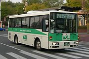 特定バスによる無料送迎バスの例 ザ・モールみずほ16シャトルバス 西武総合企画