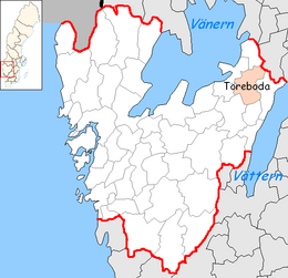 Töreboda – Localizzazione