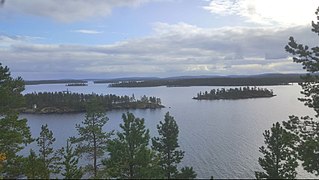 Le lac Inari vu d'Ukko.