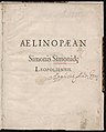 Aelinopaean 1589