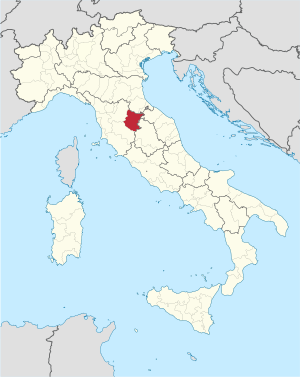 Cherta de la provinzia de Arezzo