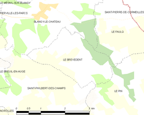 Poziția localității Le Brévedent