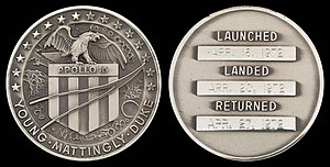 NASA space-flown Gemini and Apollo medallions