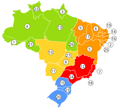 Staten van Brazilië