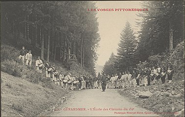 L'école des clairons du 152e près de Gérardmer.