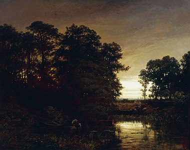 Paysage au marais (1861), olje på lerret, 113 x 132 cm, Nasjonalmuseet i Warszawa.