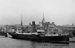 Douglas, pictured berthed at the Office Berth, Douglas, Isle of Man.