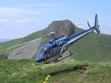 Eurocopter Ecureuil reddingshelikopter van de Gendarmerie Nationale.