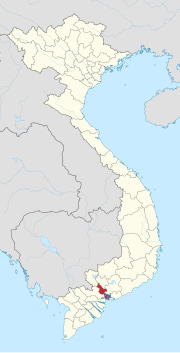 ホーチミン市 (サイゴン)の位置