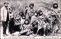 Tierra del Fuegon (Argentiinan Patagonia) alkuasukkaat, jotka belgialainen valaanpyyntiyrittäjä Maurice Maître toi Pariisiin näyttelyä varten.