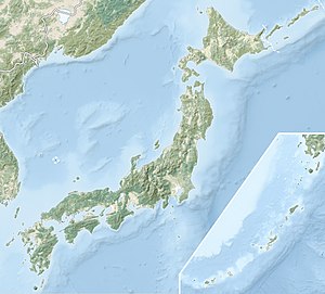 大笠山の位置（日本内）