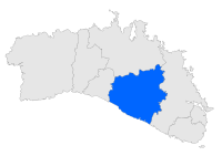 Localisation d'Alaior dans l'île de Minorque.