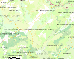 La Vacquerie et Saint-Martin-de-Castries - Localizazion