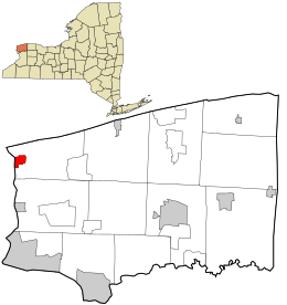 Location in Niagara County and the state of New York.